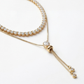 Colar em ouro amarelo 18K com diamantes