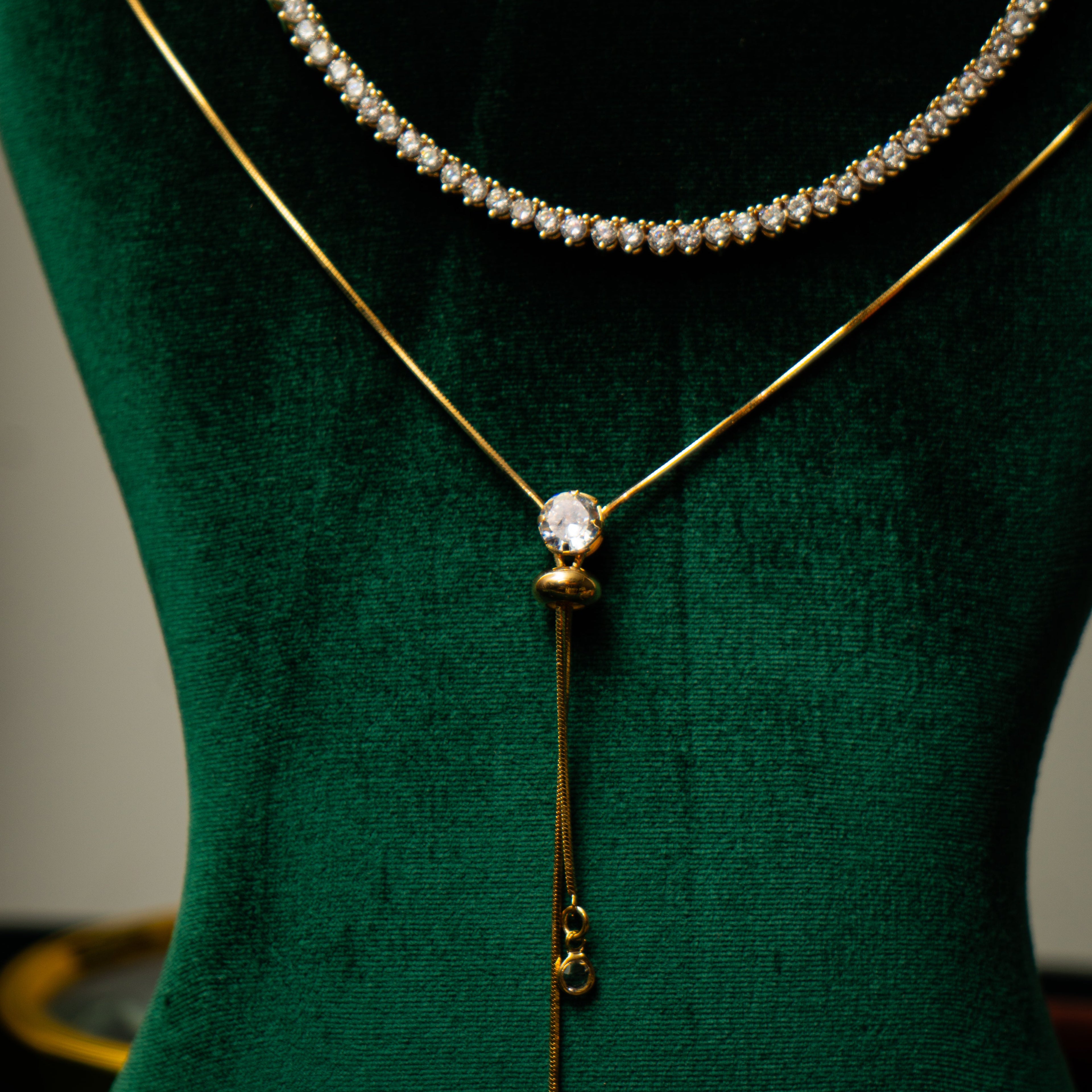 Colar em ouro amarelo 18K com diamantes
